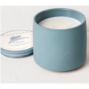 CASALUNA 2-Wick Scented Coconut Soy Candle | 15oz Clarity BRAND NEW